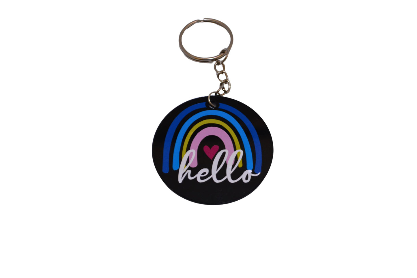 Hello Rainbow Keychain